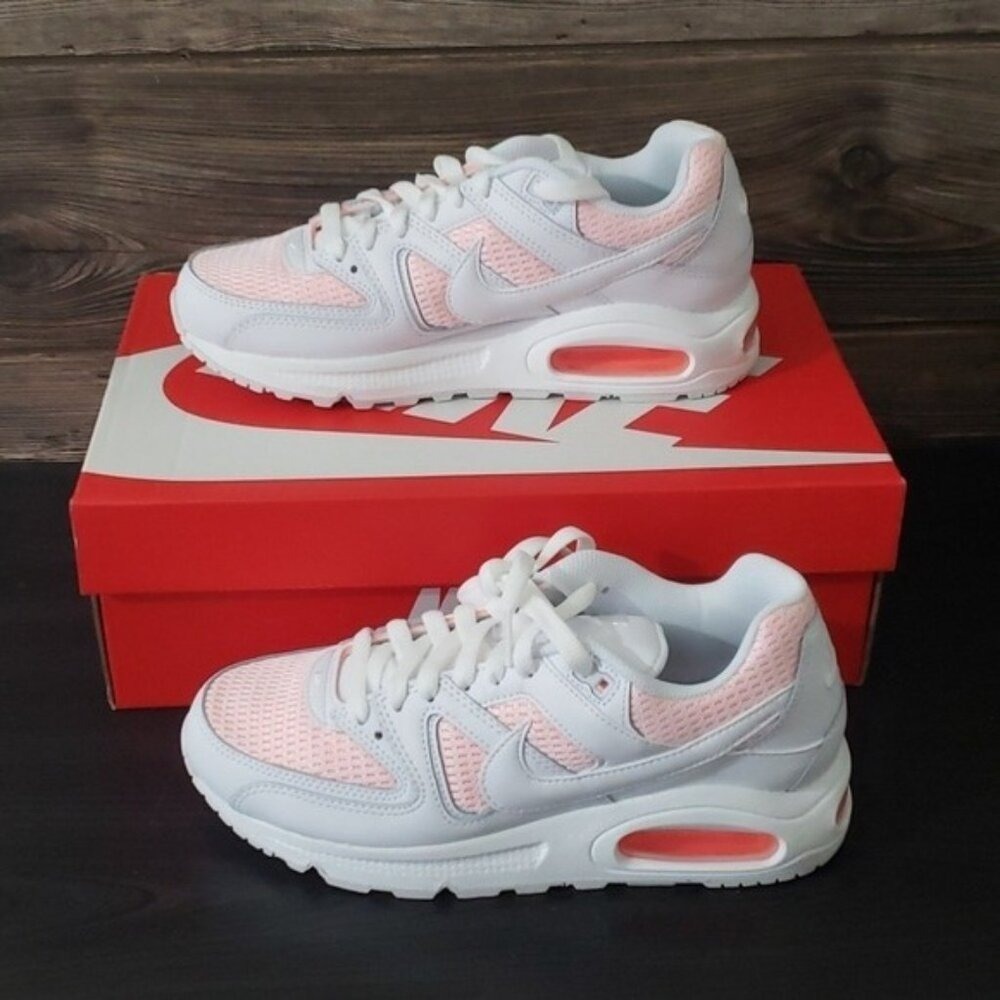 Nike Air Max‎ Command Sneakers Womens 7 White Bright Mango Streetwear Festival